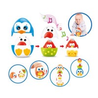 Развивающая игрушка BeBeLino Пирамидка Птенец синий (57078-2)