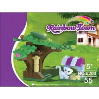 Конструктор DREAMLOCK Радужный город Озорная кошечка (6203)