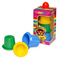 Игрушка для песка Технок Пирамидка Сомбреро 7 элементов (2667)