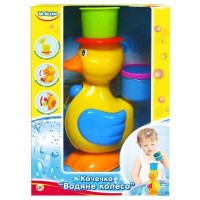 Игрушка для ванной BeBeLino Уточка Водяное колесо зеленая шляпа (57033-1)