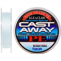 Шнур Sunline CAST AWAY PE 150м #3.0/0,312мм 50LB/19кг (1658.01.94)