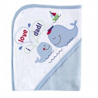 Полотенце для купания Luvable Friends с капюшоном для мальчиков (94912)
