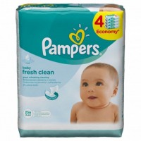 Влажные салфетки Pampers Fresh Clean 4х64 шт (4015400622734)