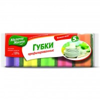 Губки кухонные Мелочи Жизни профилированные 5 шт (1013 CDN)