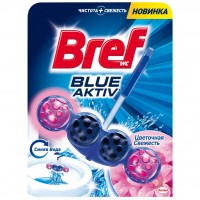 Туалетный блок Bref Blue Activ Цветочная сежесть 50 мл (9000101028577)