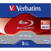 Диск BD Verbatim DL 50Gb 2x Jewel Case 5шт (43760)