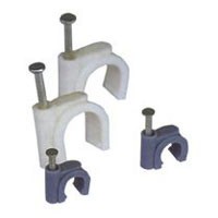 Скоба для крепления кабеля 6х6 мм 100шт EvroMedia (CC-6)