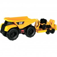 Спецтехника Toy State Мини-трейлер Самосвал и прицеп с Экскаватором 28 см (34763)