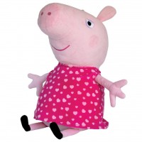 Мягкая игрушка PEPPA Пеппа с сердечками 45 см (24211)