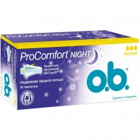 Тампоны o.b. ProComfort с покрытием SilkTouch Night Normal 16 шт (3574661048277)
