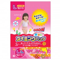 Подгузник GOO.N для плавания для девочек 9-14 кг рост 70-90 см размер L 3 шт (753645)