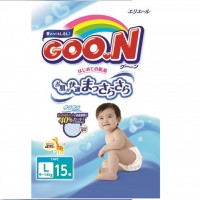 Подгузник GOO.N 9-14 кг размер L унисекс 15 шт (753754)