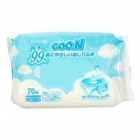Влажные салфетки GOO.N для чувствительной кожи мягкий сменный блок 70 шт (733433)