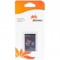 Аккумуляторная батарея Florence Nokia BL-4C 860mA