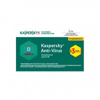 Программная продукция Kaspersky Anti-Virus 2 ПК 1 год + 3 мес Renewal Card (KL1171OOBBR17)