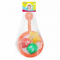 Развивающая игрушка BeBeLino Сачок с брызгалками Зверьки-ныряльщики (57118)