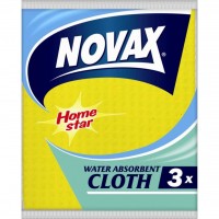Салфетки для уборки Novax влагопоглощающие 3 шт (4823058303383)