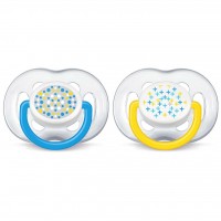 Пустышка Philips AVENT Современная 6-18 мес для мальчиков 2 шт (SCF180/27)