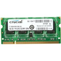 Модуль памяти So-DIMM DDR2 1GB 800 MHz MICRON (CT12864AC800) PC2-6400, CL6, 1.8V