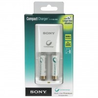 Зарядное устройство SONY Compact charger+2xAA 1000mAh