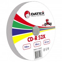 Диск CD-R 10 Datex, 700MB/80min, 52x, Bulk Box