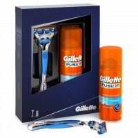 Набор для бритья Gillette Бритва Fusion+Гель для бритья Fusion Hydra gel 75 мл (7702018393282)