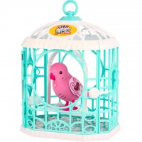 Интерактивная игрушка Moose Little Live Pets Птичка в клетке Рубиновая Красавица (28241)