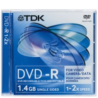 Диск DVD-Rmini Slim TDK 1.4GB, 2X