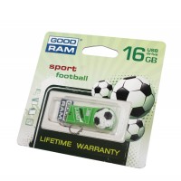USB Flash Drive 16Gb Goodram Sport Football / Green / PD16GH2GRFBR9