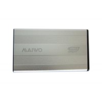 Карман внешний 2,5" Maiwo K2501A-U3S silver для HDD SATA через USB3.0 на винтах алюм. серебр.