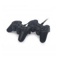 Двойной игровой геймпад Gembird JPD-UDV2-01 USB, Вибрация, Black