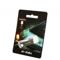 USB Flash Drive 8Gb Hi-Rali Shuttle series Silver / HI-8GBSHSL