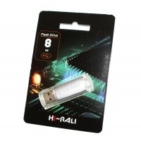USB Flash Drive 8Gb Hi-Rali Rocket series Silver / HI-8GBVCSL