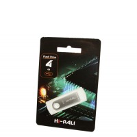 USB Flash Drive 4Gb Hi-Rali Shuttle series Silver / HI-4GBSHSL
