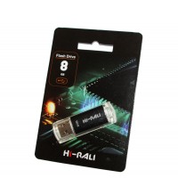 USB Flash Drive 8Gb Hi-Rali Rocket series Black / HI-8GBVCBK
