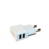 Сетевое зарядное устройство Samsung Travel Adapter, White, 2xUSB, 5V / 2A (ETA-U90EWE)