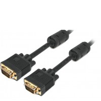 Кабель VGA 1,8м Maxxter V-VGA-6 VGA, 3+4C HD15M/HD15M, двойное экраниров, 2 феррит