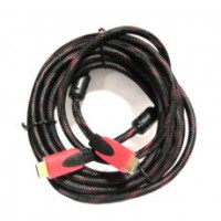 Кабель HDMI 5м CableHQ V.1.4, папа/папа, с позолоченными коннекторами, 2 фильтра, оплетка