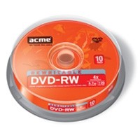 Диск DVD-RW 10 Acme, 4.7GB, 4x, Bulk Box