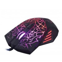 Мышь HQ-Tech HQ-MV Y9, Black, USB, 6D, Breathing LED, Optical 2400DPI, Box