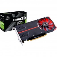 Видеокарта GeForce GTX1050Ti, Inno3D, 4Gb DDR5, 128-bit, DVI/HDMI/DP, 1392/7008 MHz (N105T2-1SDV-M5CM)