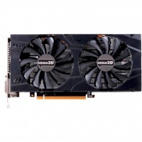 Видеокарта GeForce GTX1060, Inno3D, X2, 6Gb DDR5, 192-bit, 2xDVI/HDMI/DP, 1708/8000 MHz, 6-pin (N106F-5SDN-N5GS)