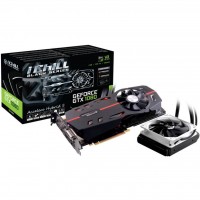 Видеокарта Inno3D GeForce GTX1080 8192Mb iChill Hybrid S BLACK (C108B-3SDN-P6DNX) GDDR5X, 256 Bit, 1759 MHz, 10400 MHz, 3 x DisplayPort, DVI, HDMI, кулер, радиатор, 6+8 pin