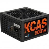 Блок питания Aerocool KCAS-800  (ACPB-KC80AEC.11) 800W v.2.3, Fan12c, aPFC, 80+ Bronz, Retail