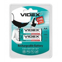 Аккумулятор AA, 2500 mAh, Videx, 2 шт, 1.2V, Blister