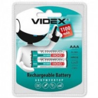 Аккумулятор AAA, 1100 mAh, Videx, 2 шт, 1.2V, Blister