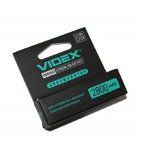 Аккумулятор 18650, 2800 mAh, Videx, 1 шт, Li-ion, с защитой, блистер