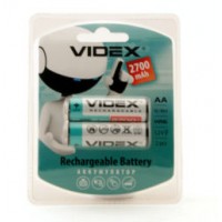 Аккумулятор AA, 2700 mAh, Videx, 2 шт, 1.2V, Blister