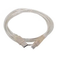 Кабель USB 2.0 - AM/BM ПРОЗРАЧНЫЙ 3.0 м PN-AMBM-30-PR PATRON