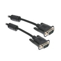 Кабель VGA 3м Maxxter V-VGA-10  3+4C HD15M/HD15M, двойное экраниров, 2 феррит